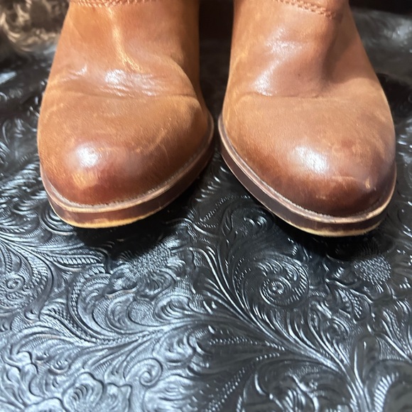 Brown Leather Ankle Boots - Picture 4 of 9